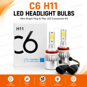 C6 H11 Ultra Bright COB LED Headlight Bulbs Plug & Play Conversion Kit for Cars