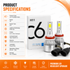 C6_H11_LED_Headlight_Bulbs_Specification