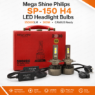 Mega Shine Philips SP-150 H4 LED Headlight Bulbs 550000LM 300W CANBUS Plug & Play Pair
