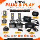 Mega-Shine-Philips-SP150-H7-LED-Headlight-Bulbs-plug-and-play
