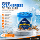 Sameili Air Freshener Gel Ocean Breeze Long Lasting Car Home Office Air Freshener