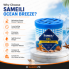 Sameili Air Freshener Gel Ocean Breeze Long Lasting Car Home Office Air Freshener