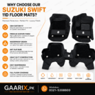 Suzuki Swift Premium 11D Custom Fit Floor Mats