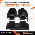 Luxury 11D Car Floor Mats for Toyota Corolla