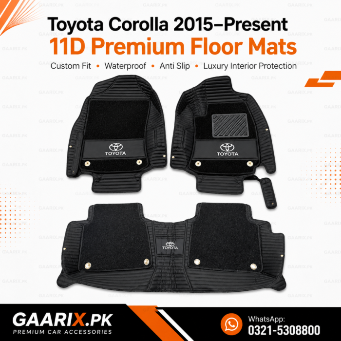 Toyota-Corolla-2015–Present-11D-Floor-Mats Luxury 11D Car Floor Mats for Toyota Corolla