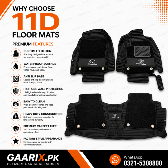 Toyota-Corolla-2015–Present-11D-Floor-Mats-features Luxury 11D Car Floor Mats for Toyota Corolla