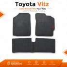 Toyota Vitz Latex Rubber PVC Floor Mats Custom Fit Waterproof Heavy Duty Black Car Floor Mats
