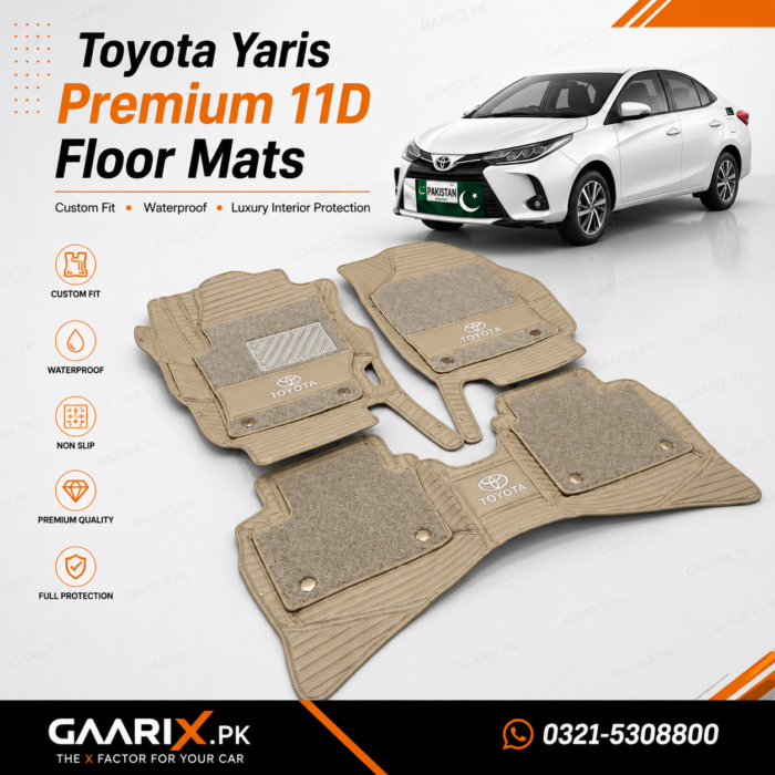 Toyota-Yaris-11D-Floor-Mats-Main Toyota Yaris Premium 11D Custom Fit Floor Mats