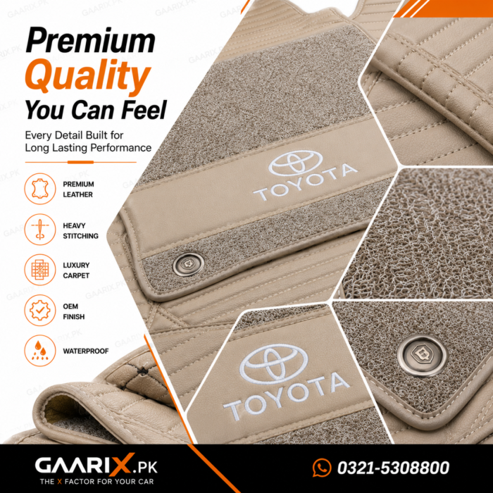 Toyota-Yaris-11D-Floor-Mats-Premium-Quality Toyota Yaris Premium 11D Custom Fit Floor Mats