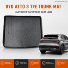 BYD Atto 3 TPE Trunk Mat Custom Fit Waterproof Diggi Tray Boot Liner