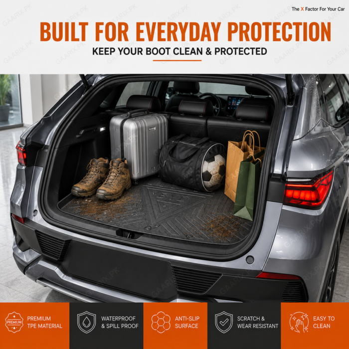 BYD Atto 3 TPE Trunk Mat Custom Fit Waterproof Diggi Tray Boot Liner