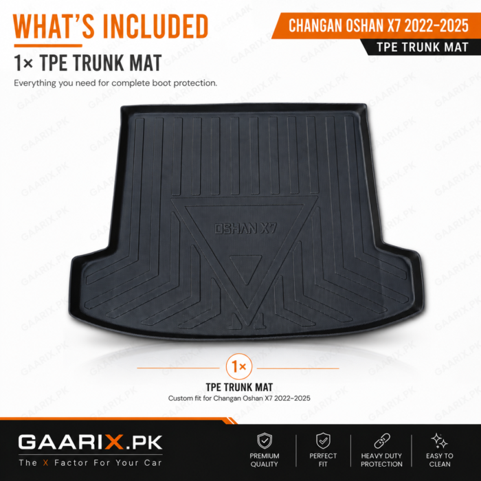 Changan Oshan X7 2022–2025 Custom Fit TPE Waterproof Trunk Mat