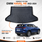 Premium custom fit waterproof TPE trunk mat for GWM Haval H6 2022–2024 boot cargo area.