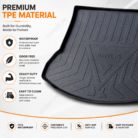Premium custom fit waterproof TPE trunk mat for GWM Haval H6 2022–2024 boot cargo area.