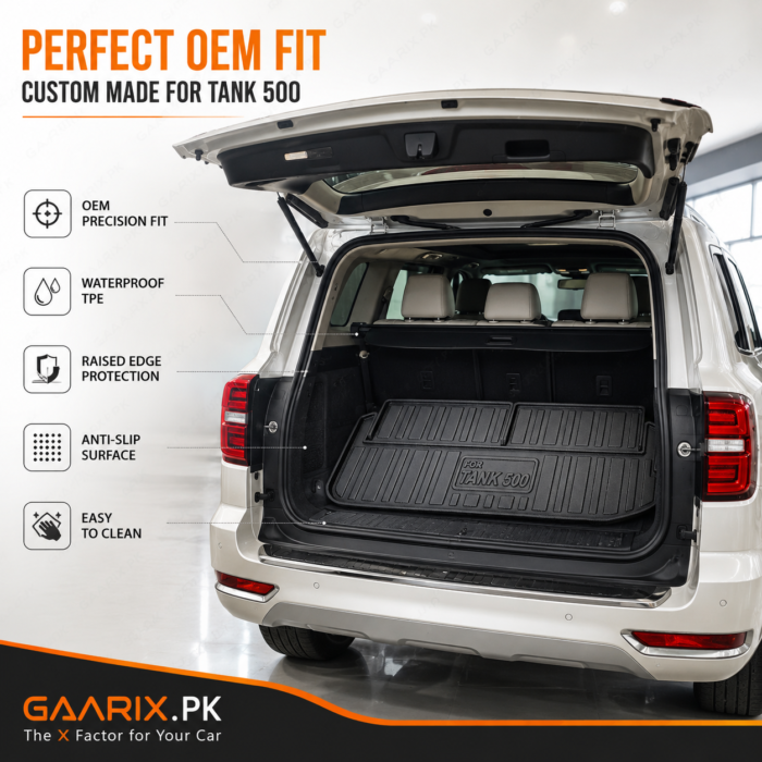 gwm-tank-500-tpe-trunk-mat-oem-fit GWM Tank 500 TPE Trunk Mat Custom Fit Waterproof Diggi Tray Boot Liner