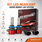 H11 Super Bright LED Headlight System – 6000K Cool White | Plug & Play
