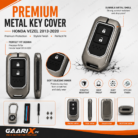 Honda Vezel 2013–2020 premium metal key cover with accessories