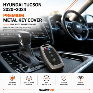 Hyundai Tucson 2020–2024 Premium Metal Key Cover | Zinc Alloy Smart Key Case