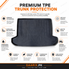 Hyundai Tucson Hybrid 2025 premium TPE trunk mat with custom OEM fit, waterproof boot liner and raised edge protection.