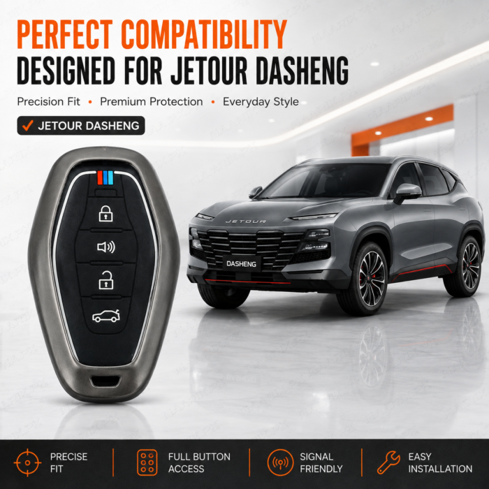 jetour-dasheng-premium-metal-key-cover Jetour Dasheng premium metal key cover with zinc alloy shell and accessories