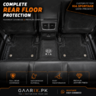 Premium 11D custom fit waterproof leather floor mats for Kia Sportage (2019–Present) with OEM fit, anti-slip backing, removable carpet inserts, and full floor coverage.