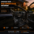 Premium 11D custom fit waterproof leather floor mats for Kia Sportage (2019–Present) with OEM fit, anti-slip backing, removable carpet inserts, and full floor coverage.