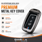 Kia Sportage 2019–2024 Premium Metal Key Cover – Perfect OEM Fit | GAARIX.PK