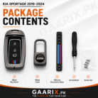 Kia Sportage 2019–2024 Premium Metal Key Cover – Perfect OEM Fit | GAARIX.PK