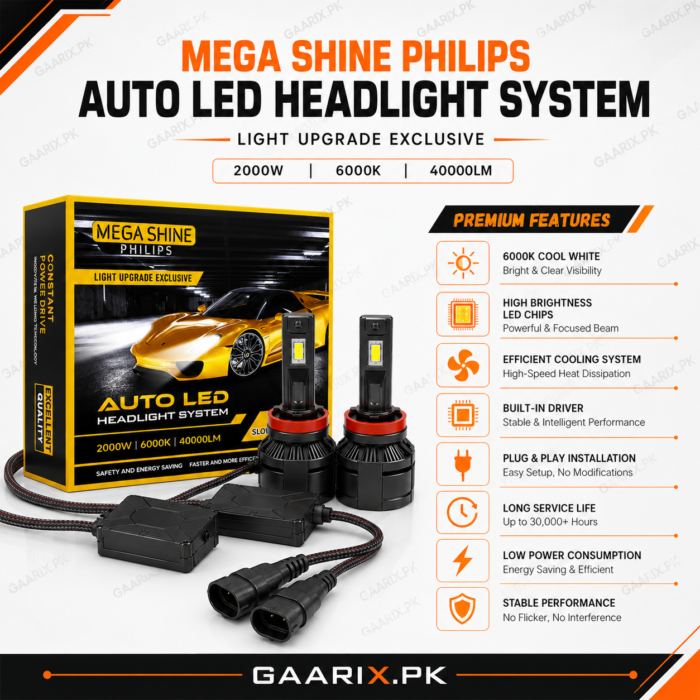 mega-shine-philips-2000w-h11-led-headlights-features Mega Shine Philips 2000W H11 Auto LED Headlight System 6000K Cool White H8 H9 Compatible LED Headlight Bulbs