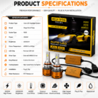 Mega-Shine-Philips-9005-LED-Headlight-Kit-2500W