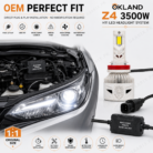 OKLAND Z4 3500W H11 LED Headlight System Hero Image – 90000LM 6000K Cool White