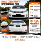 Toyota Corolla 2018 Premium Chrome Front Rear Bumper Garnish