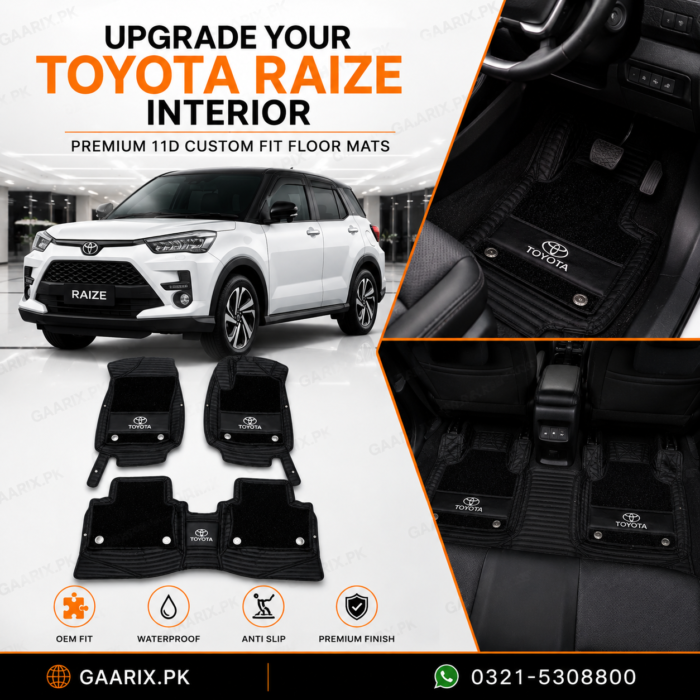 Toyota Raize 11D Premium Custom Fit Floor Mats