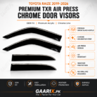 Toyota Raize 2019–2026 TXR Air Press Chrome Door Visors – GAARIX.PK