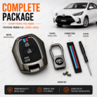Toyota Yaris 2020–2026 1.3 premium metal key cover with accessories