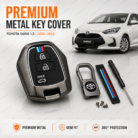 Toyota Yaris 2020–2026 1.3 premium metal key cover with accessories