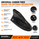 Universal Carbon Fiber Shark Fin Antenna Decoration – Premium Universal Roof Antenna Cover