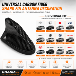 Universal Carbon Fiber Shark Fin Antenna Decoration – Premium Universal Roof Antenna Cover