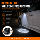 Universal Mirror Welcome Projector Light with Angel Wings LED Projection Kit – Waterproof DC 12V Car Courtesy Lights | GAARIX.PK