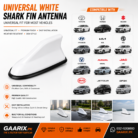 Universal White Car Shark Fin Antenna Decoration – Premium Gloss White Universal Roof Antenna Cover