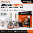 AOZOOM 2800W H4 LED Headlight Kit – Smart CANBUS 6000K