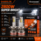 AOZOOM 2800W H4 LED Headlight Kit – Smart CANBUS 6000K