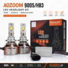 AOZOOM 9005 HB3 LED Headlight Kit 3000W 90000LM 6000K Cool White