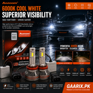 AOZOOM H11 LED Headlight Kit 2800W 70000LM 6000K Cool White Smart Decoding CANBUS