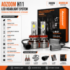 AOZOOM H11 LED Headlight Kit 3000W 80000LM