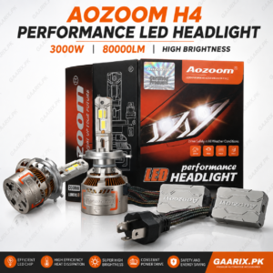 AOZOOM H4 LED Headlight Kit 3000W 80000LM – 3-Pin Plug & Play