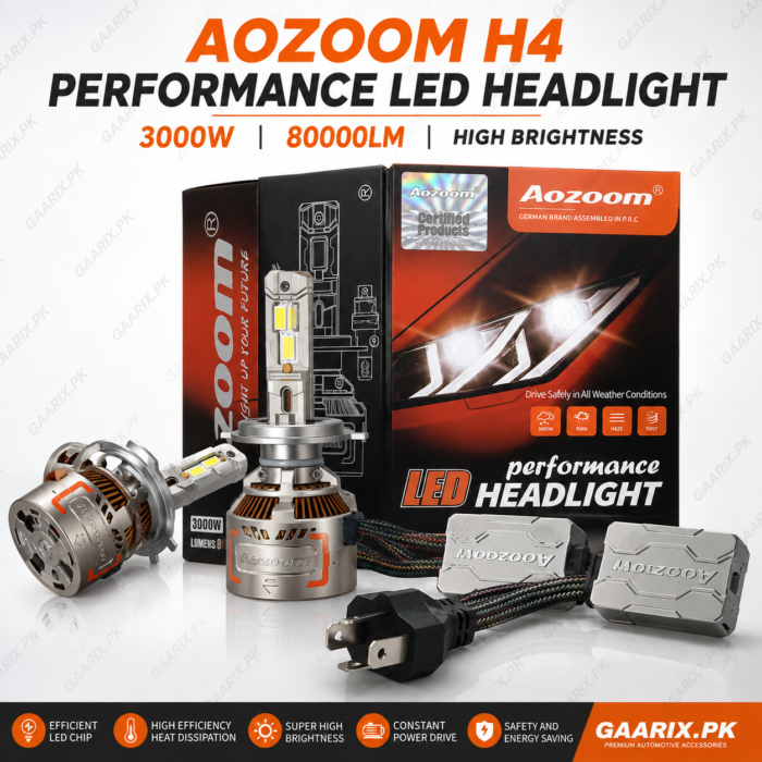 aozoom-h4-led-headlight-kit-3000w-80000lm-hero AOZOOM H4 LED Headlight Kit 3000W 80000LM – 3-Pin Plug & Play