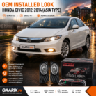 Carway OEM Fog Lamp Kit for Honda Civic 2012–2014 with H11 12V 55W Bulbs