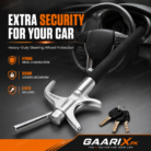 COlegend steering lock with heavy-duty metal body and protective padded handle