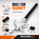 COlegend steering lock with heavy-duty metal body and protective padded handle